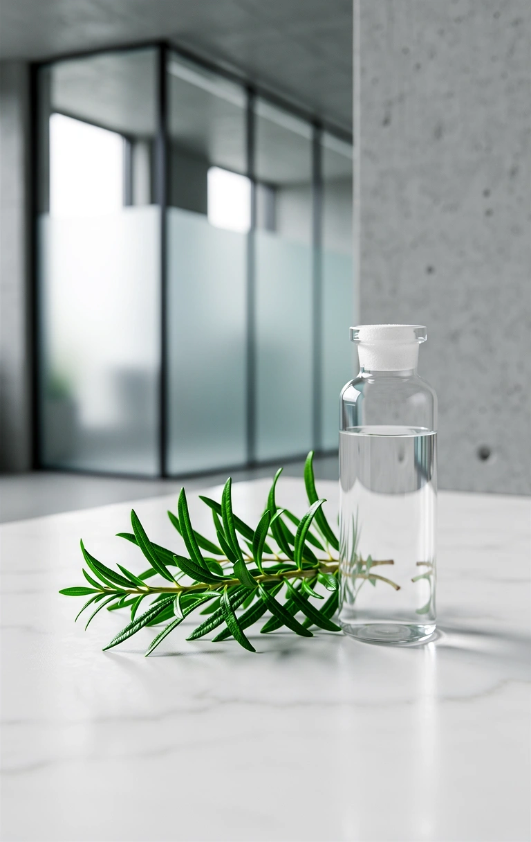 Botanical extracts on marble